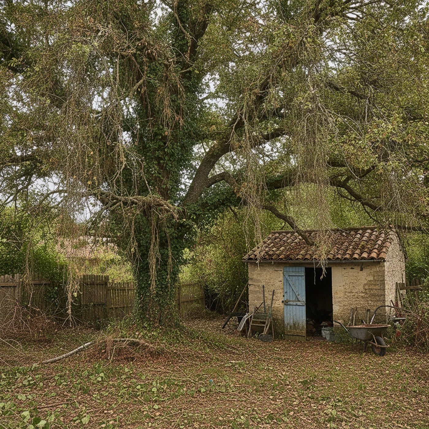 Parcelle débroussaillée et accès dégagé à Saint-Christol-lès-Alès
